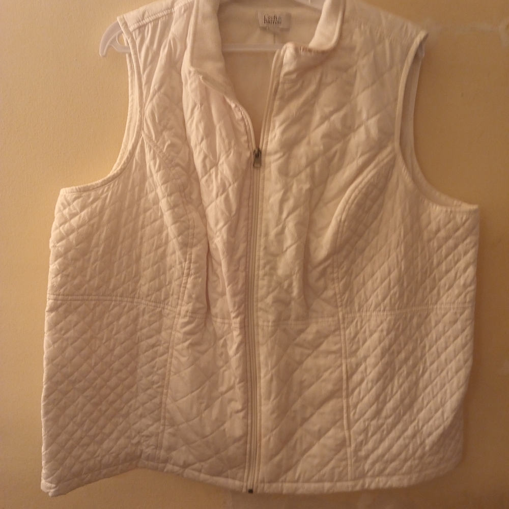 Ada Women's Cream Quilted Vest